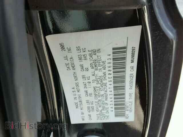 2006 MITSUBISHI ECLIPSE - VIN: 4A3AK34T46E006834 - Photo 10