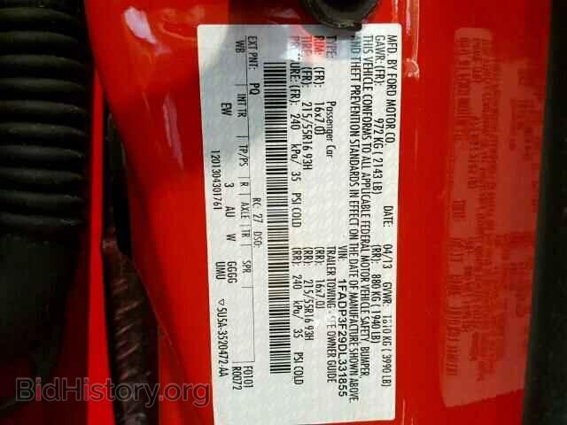 2013 FORD FOCUS - VIN: 1FADP3F29DL331855 - Фото 10