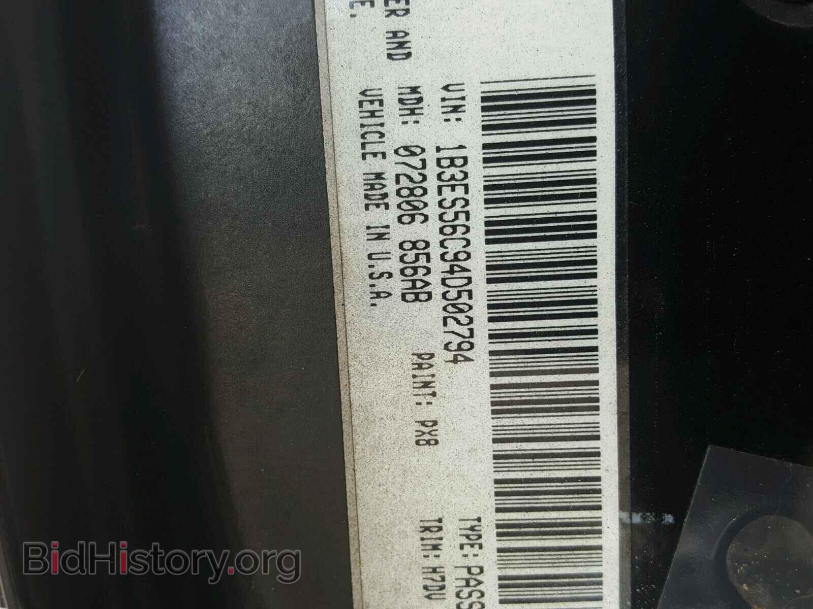 2004 DODGE NEON - VIN: 1B3ES56C94D502794 - Фото 10