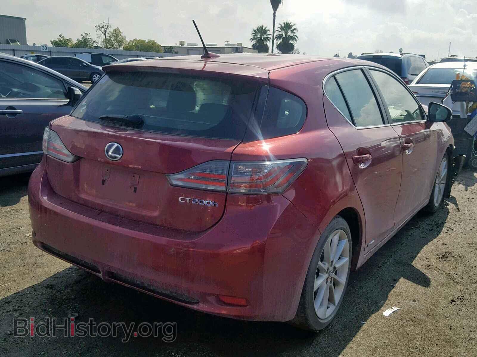 2012 LEXUS CT 200 - VIN: JTHKD5BH0C2080727 - Фото 4