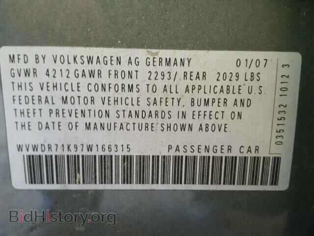 2007 VOLKSWAGEN RABBIT - VIN: WVWDR71K97W166315 - Фото 10