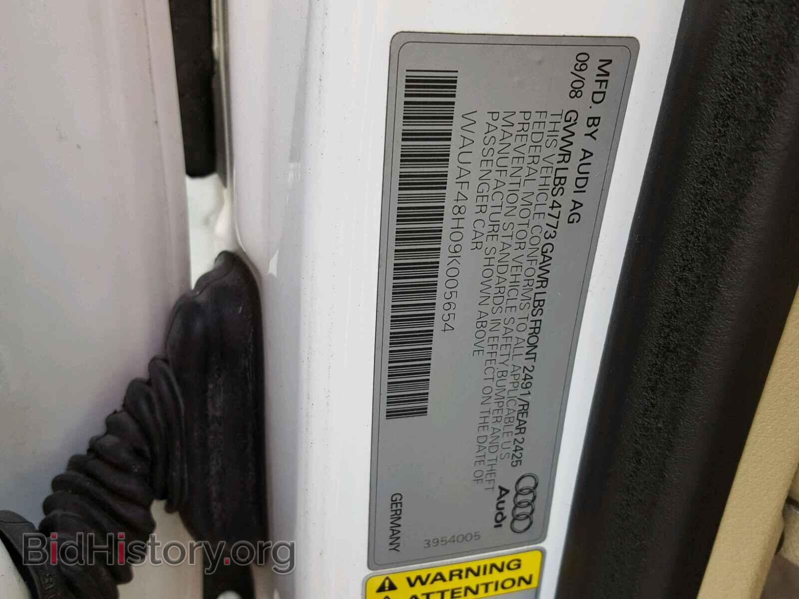 2009 AUDI A4 - VIN: WAUAF48H09K005654 - Photo 10