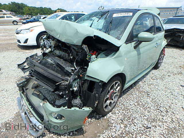 2012 FIAT 500 - VIN: 3C3CFFBR5CT119930 - Фото 2