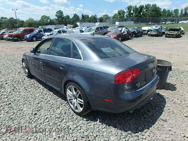 2008 AUDI A4 - VIN: WAUDF78E28A045503 - Фото 3