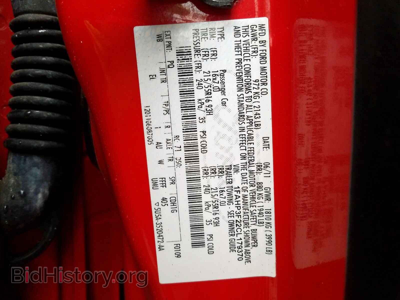 2012 FORD FOCUS - VIN: 1FAHP3F22CL179370 - Photo 10