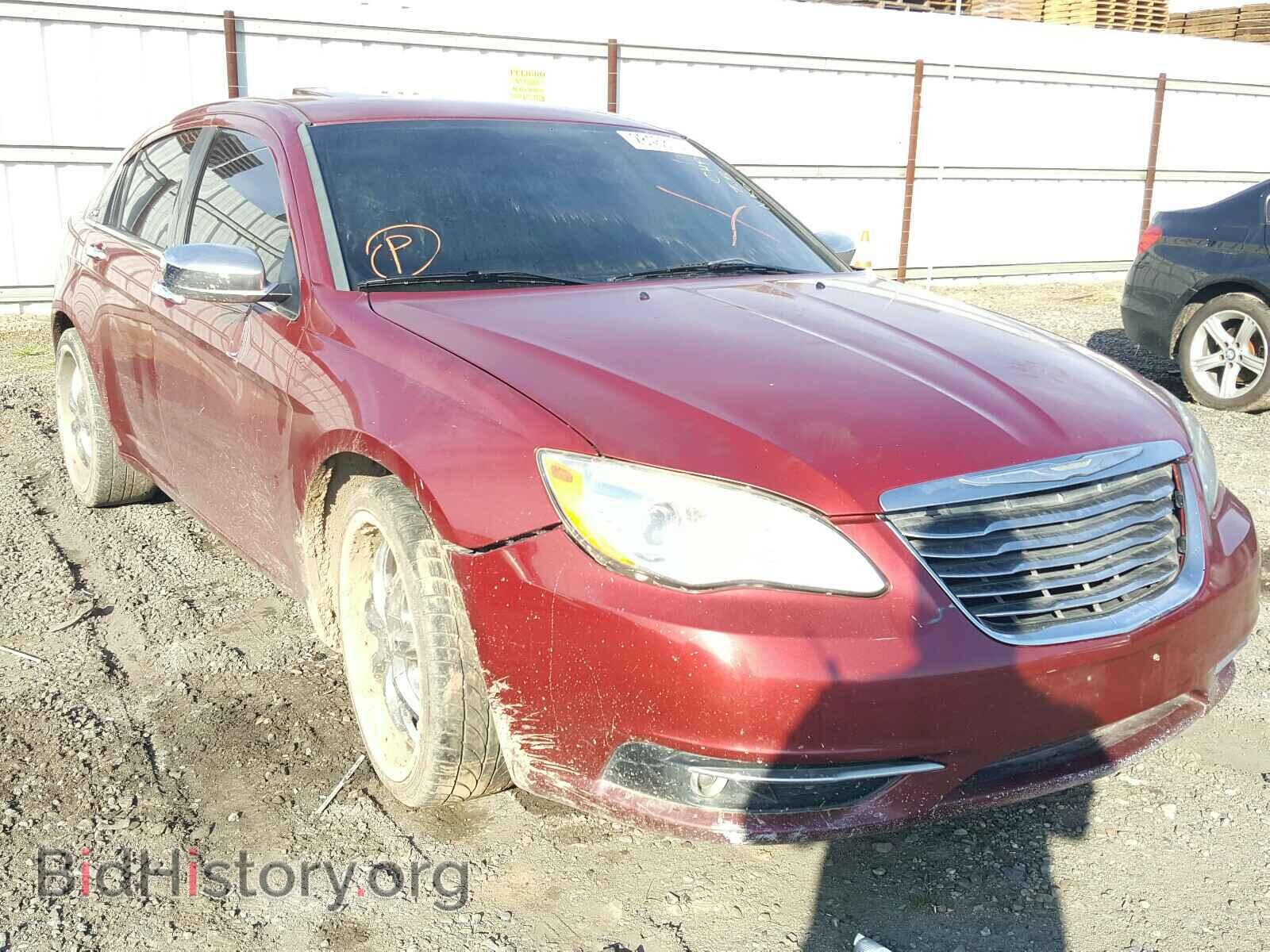 Фотография 1C3CCBCG6CN249763 - CHRYSLER 200 2012