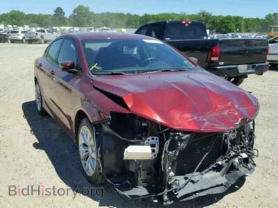 2015 Chrysler 200 200 S, темно-бордовый — VIN 1C3CCCBG1FN518098, Copart
