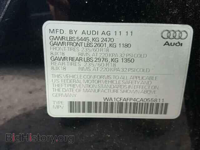 2012 AUDI Q5 - VIN: WA1CFAFP4CA055811 - Фото 10