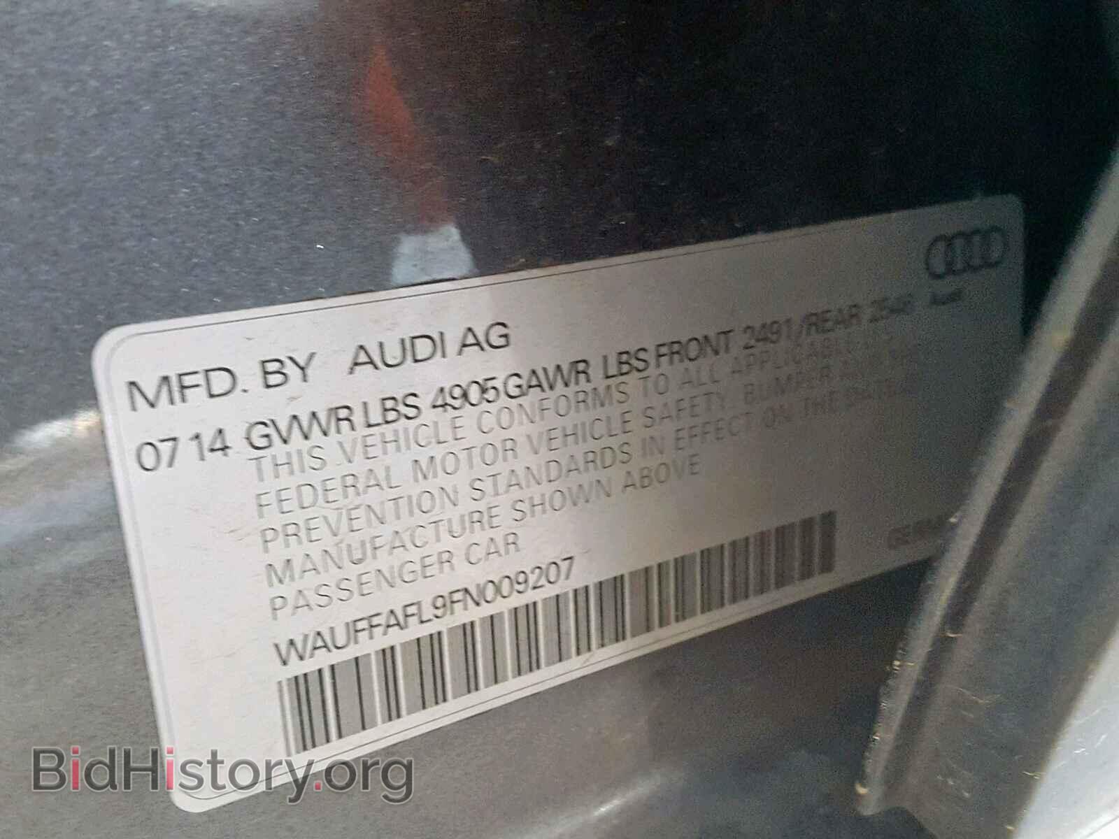 2015 AUDI A4 - VIN: WAUFFAFL9FN009207 - Фото 10