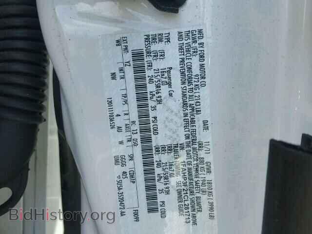 2012 FORD FOCUS - VIN: 1FAHP3F21CL281713 - Фото 10