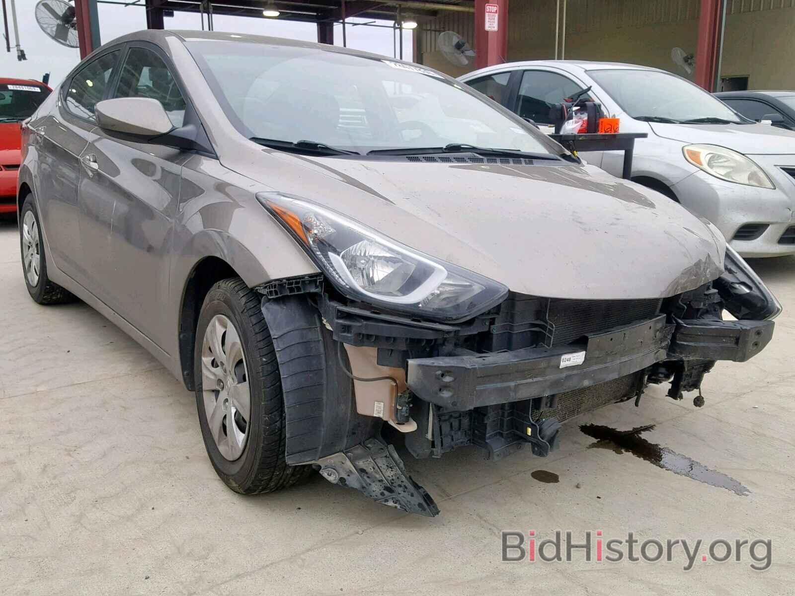 Photo 5NPDH4AE6GH738958 - HYUNDAI ELANTRA 2016