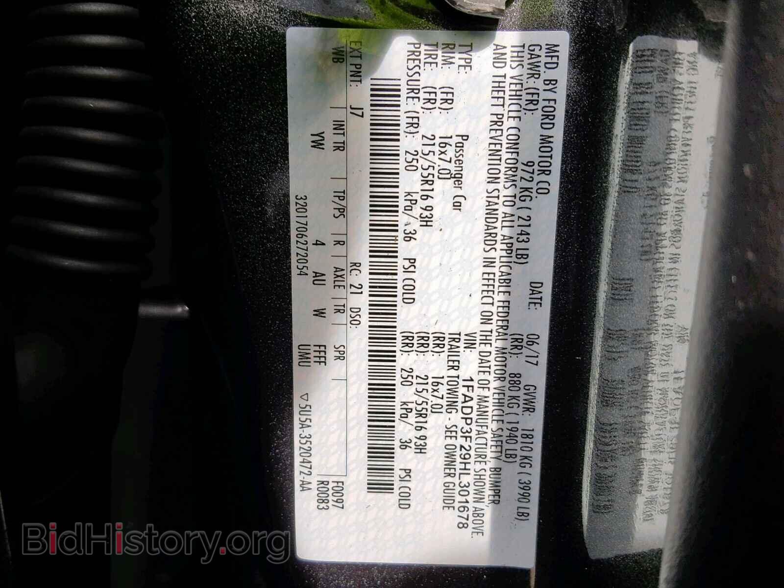 2017 FORD FOCUS SE - VIN: 1FADP3F29HL301678 - Фото 10