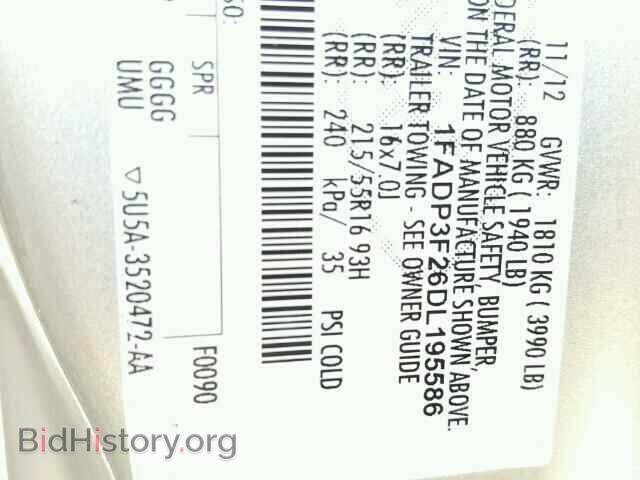 2013 FORD FOCUS - VIN: 1FADP3F26DL195586 - Photo 10
