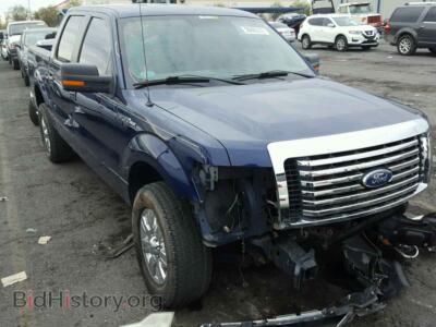 2011 Ford F150 F150 Super, blue — VIN 1FTFW1EF6BFA19860, Copart