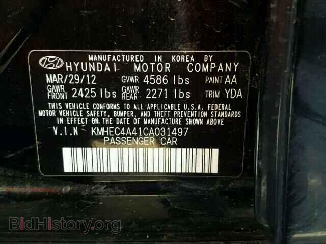 2012 HYUNDAI SONATA - VIN: KMHEC4A41CA031497 - Фото 10