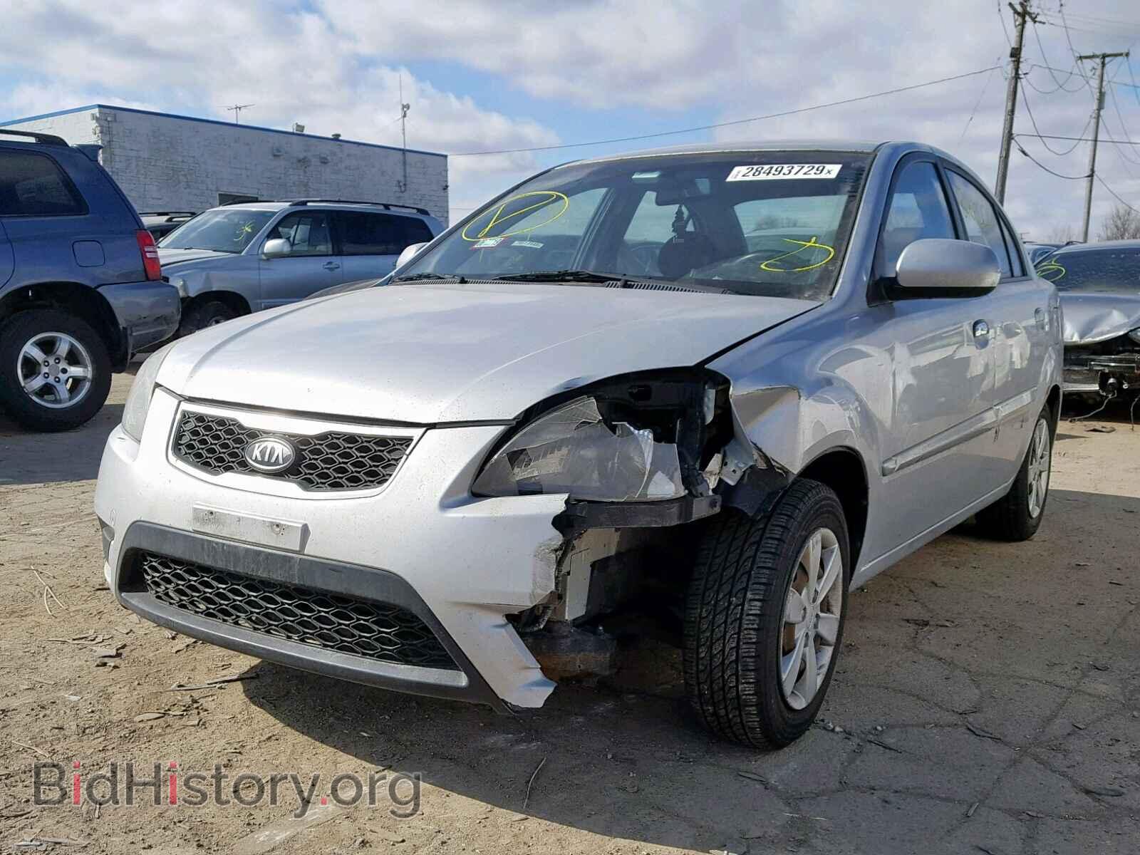 2011 KIA RIO BASE - VIN: KNADH4A33B6912788 - Фото 2