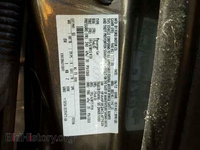 2012 FORD FOCUS - VIN: 1FAHP3E24CL477629 - Photo 10