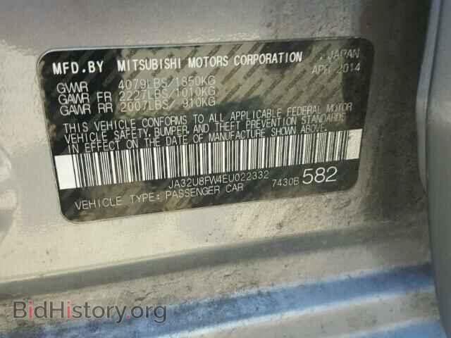 2014 MITSUBISHI LANCER - VIN: JA32U8FW4EU022332 - Фото 10