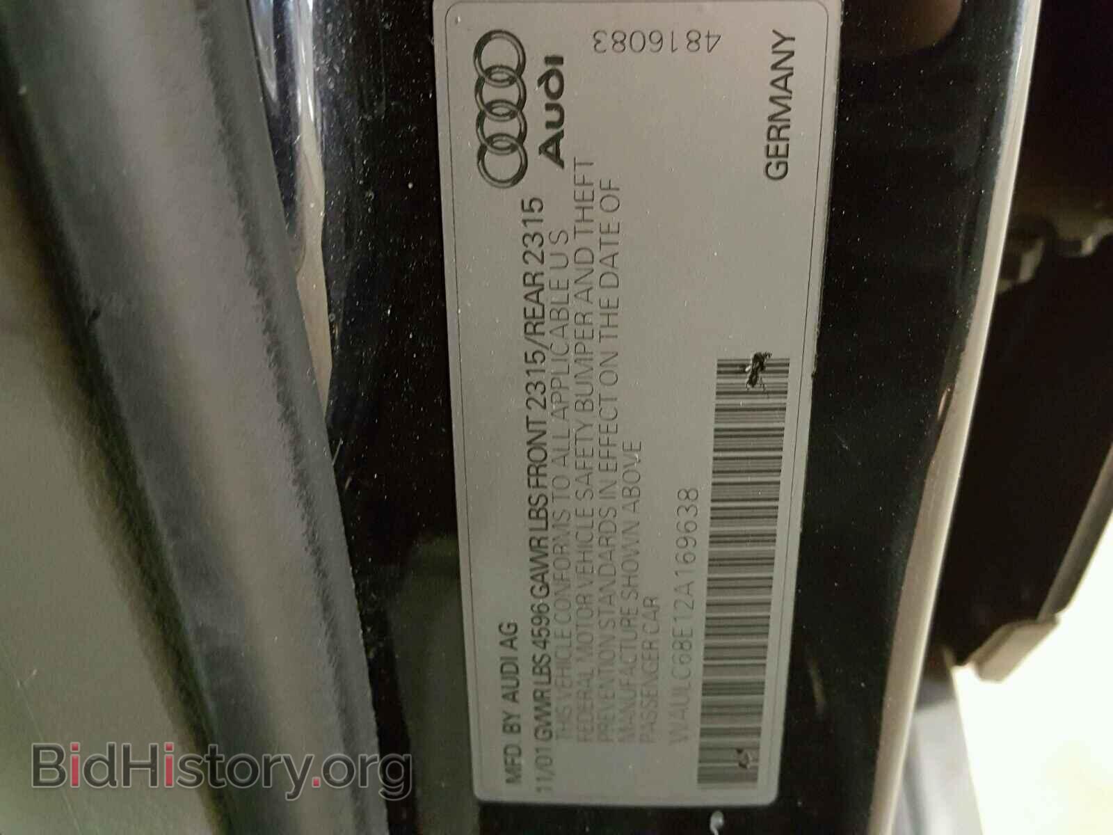 2002 AUDI A4 - VIN: WAULC68E12A169638 - Photo 10