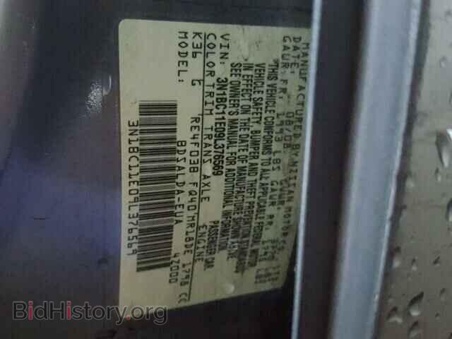 2009 NISSAN VERSA - VIN: 3N1BC11E09L376569 - Фото 10