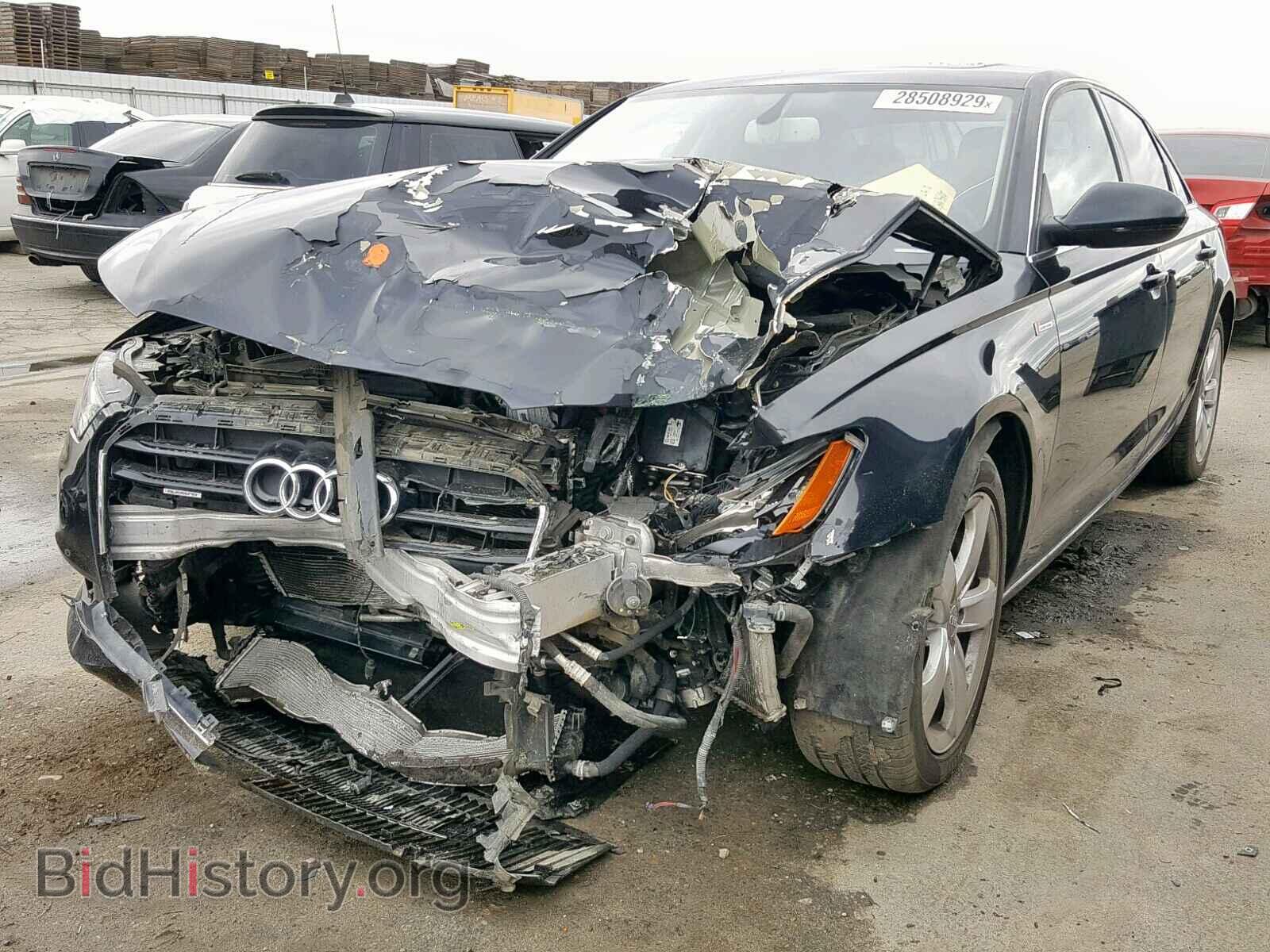 2012 AUDI A6 - VIN: WAUGGAFCXCN099657 - Фото 2