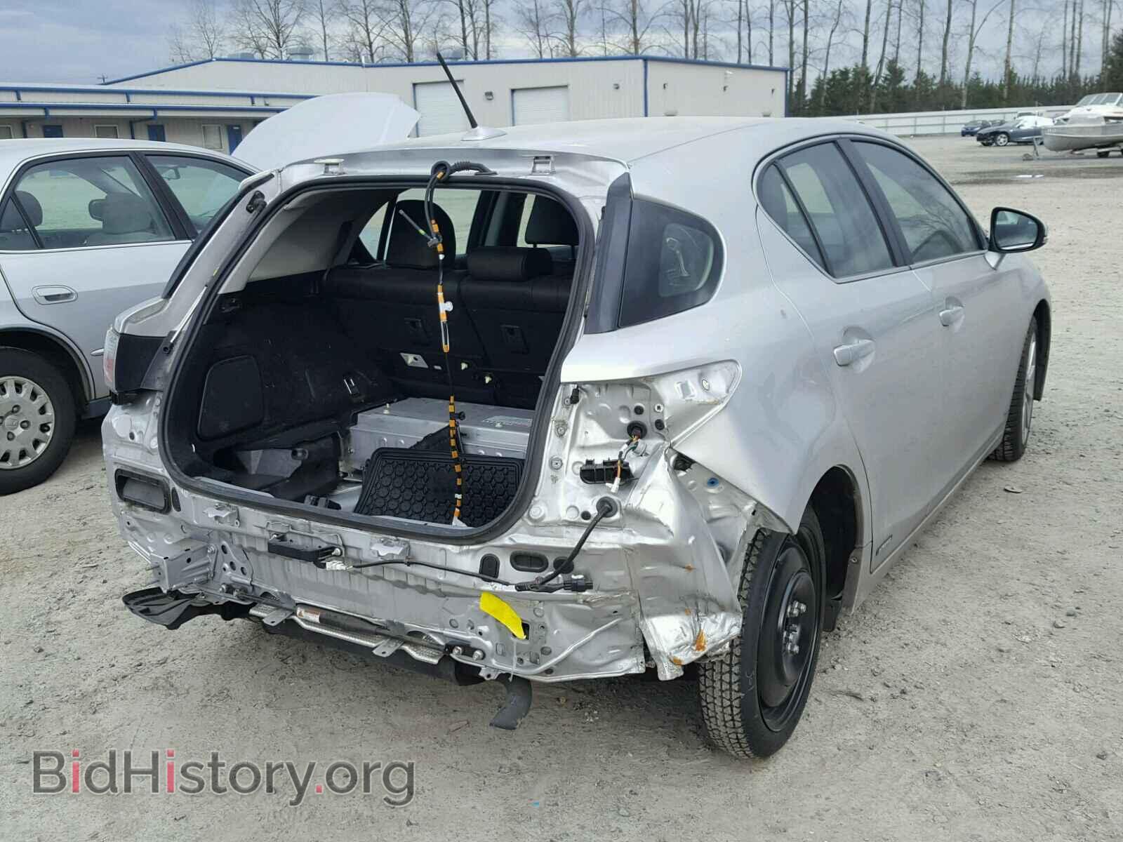 2012 LEXUS CT 200 - VIN: JTHKD5BH5C2101006 - Фото 4