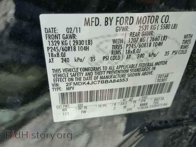 2011 FORD EDGE - VIN: 2FMDK4JC7BBA84553 - Photo 10