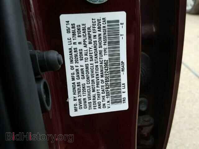 2014 HONDA CIVIC - VIN: 19XFB2F85EE243962 - Photo 10