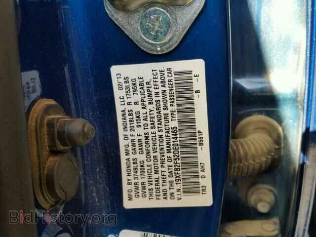 2013 HONDA CIVIC - VIN: 19XFB2F52DE014465 - Фото 10