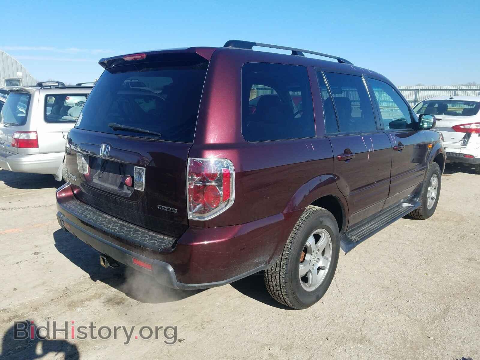 2007 HONDA PILOT - VIN: 2HKYF18767H503909 - Фото 4