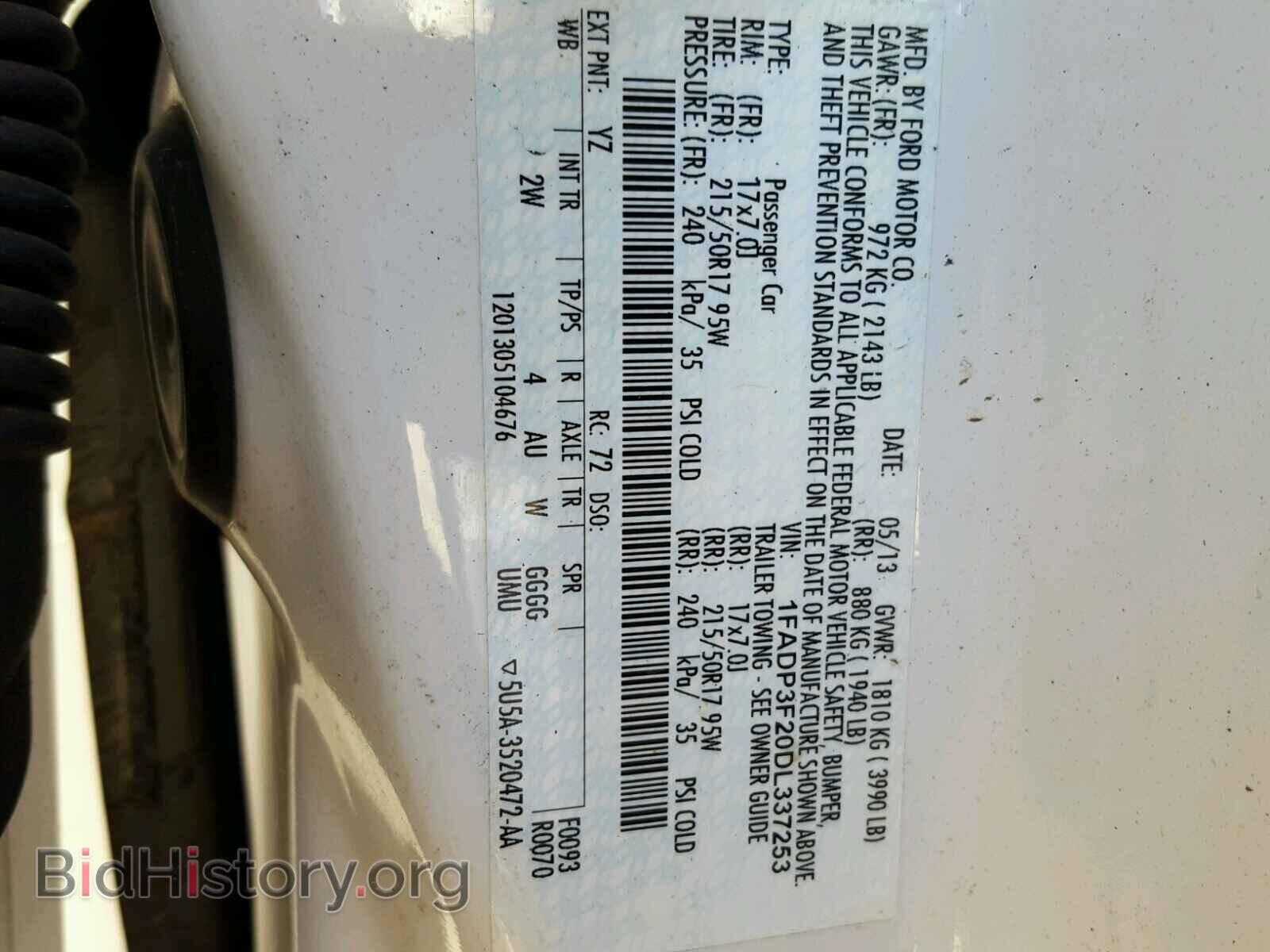 2013 FORD FOCUS - VIN: 1FADP3F20DL337253 - Photo 10