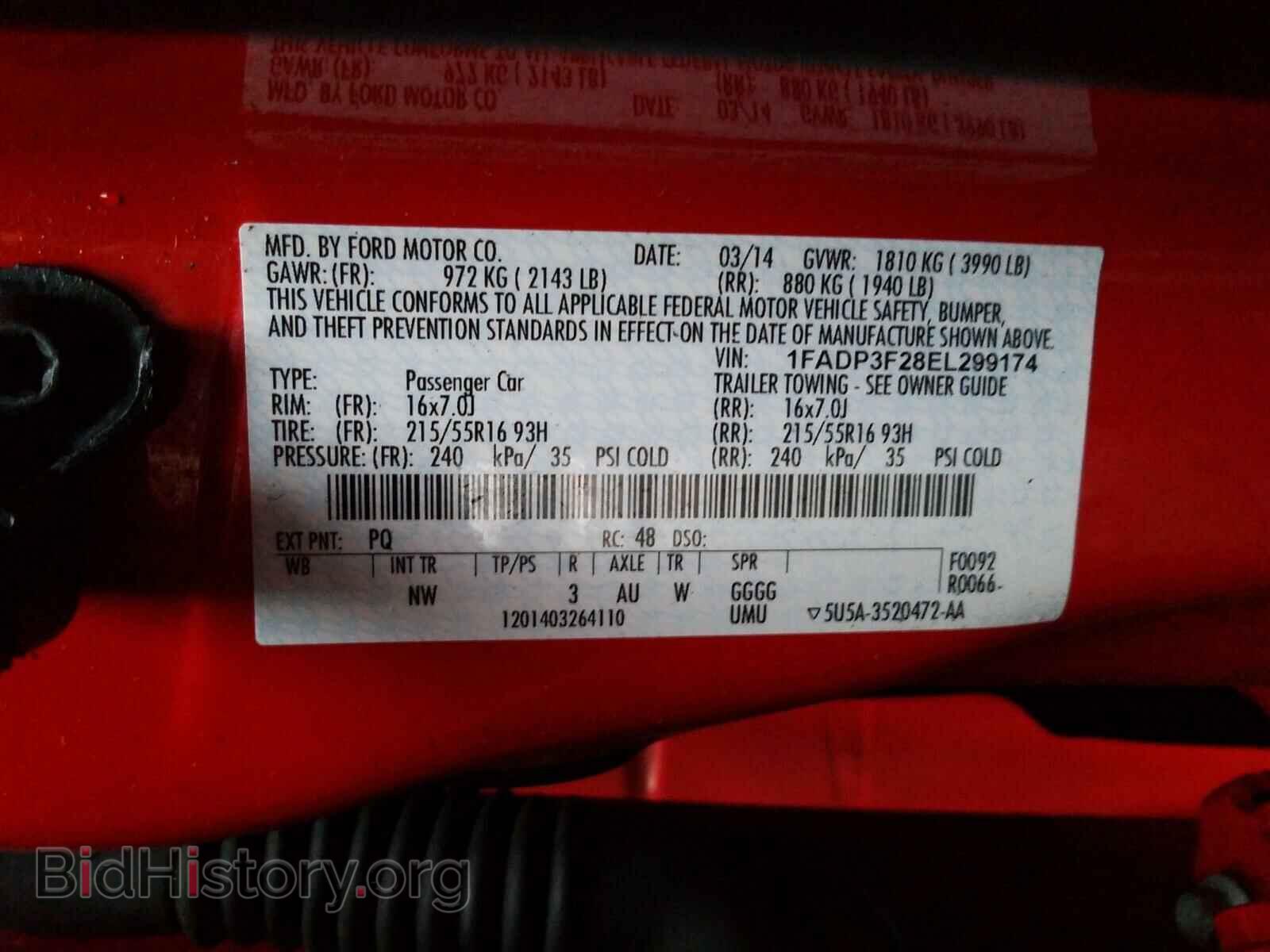 2014 FORD FOCUS - VIN: 1FADP3F28EL299174 - Photo 10