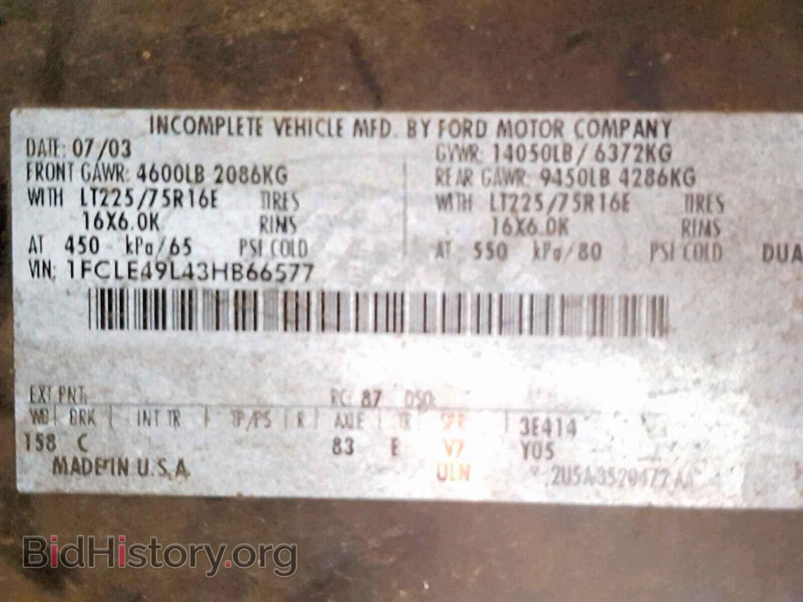 2003 FORD ECONOLINE - VIN: 1FCLE49L43HB66577 - Photo 10