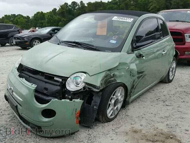 2013 FIAT 500 - VIN: 3C3CFFDR6DT624504 - Фото 2