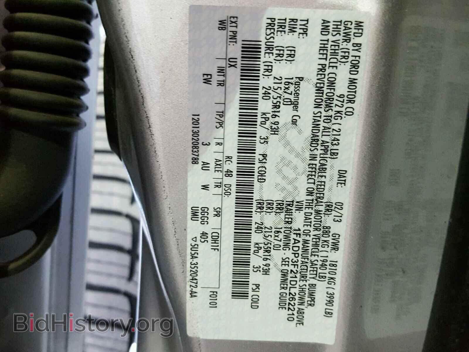 2013 FORD FOCUS - VIN: 1FADP3F21DL262210 - Photo 10