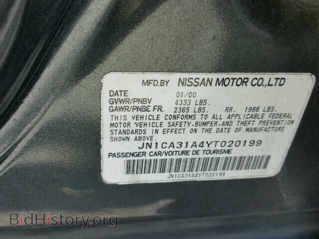 2000 NISSAN MAXIMA - VIN: JN1CA31A4YT020199 - Фото 10