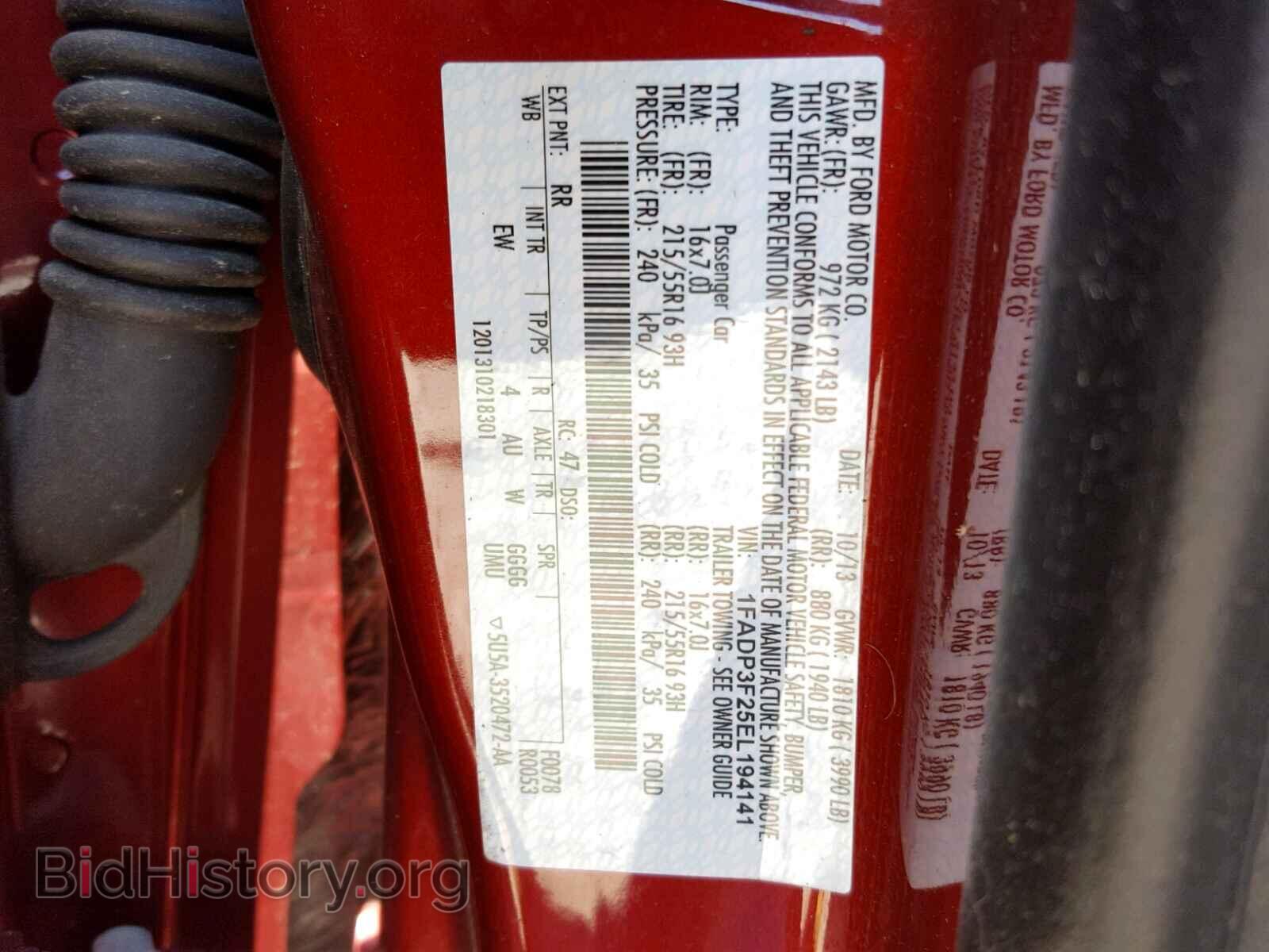 2014 FORD FOCUS - VIN: 1FADP3F25EL194141 - Photo 10