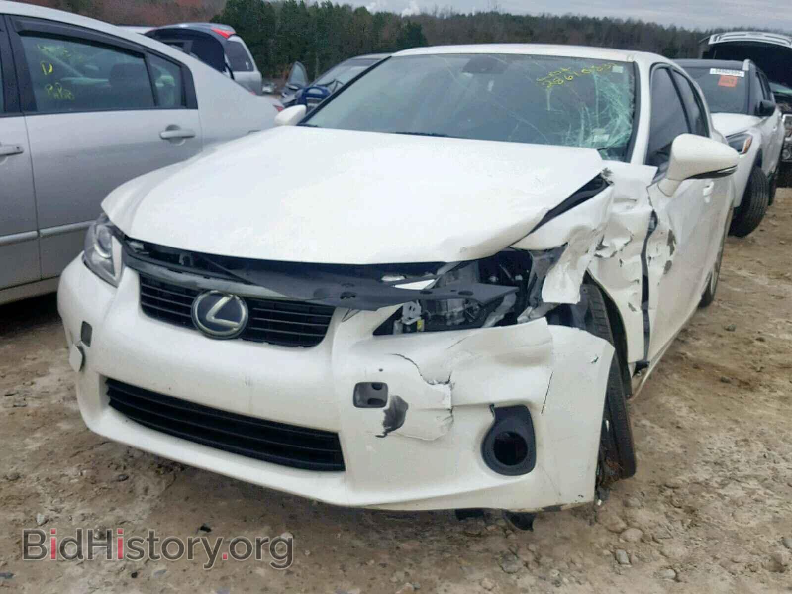 2012 LEXUS CT 200 - VIN: JTHKD5BH7C2095595 - Фото 2