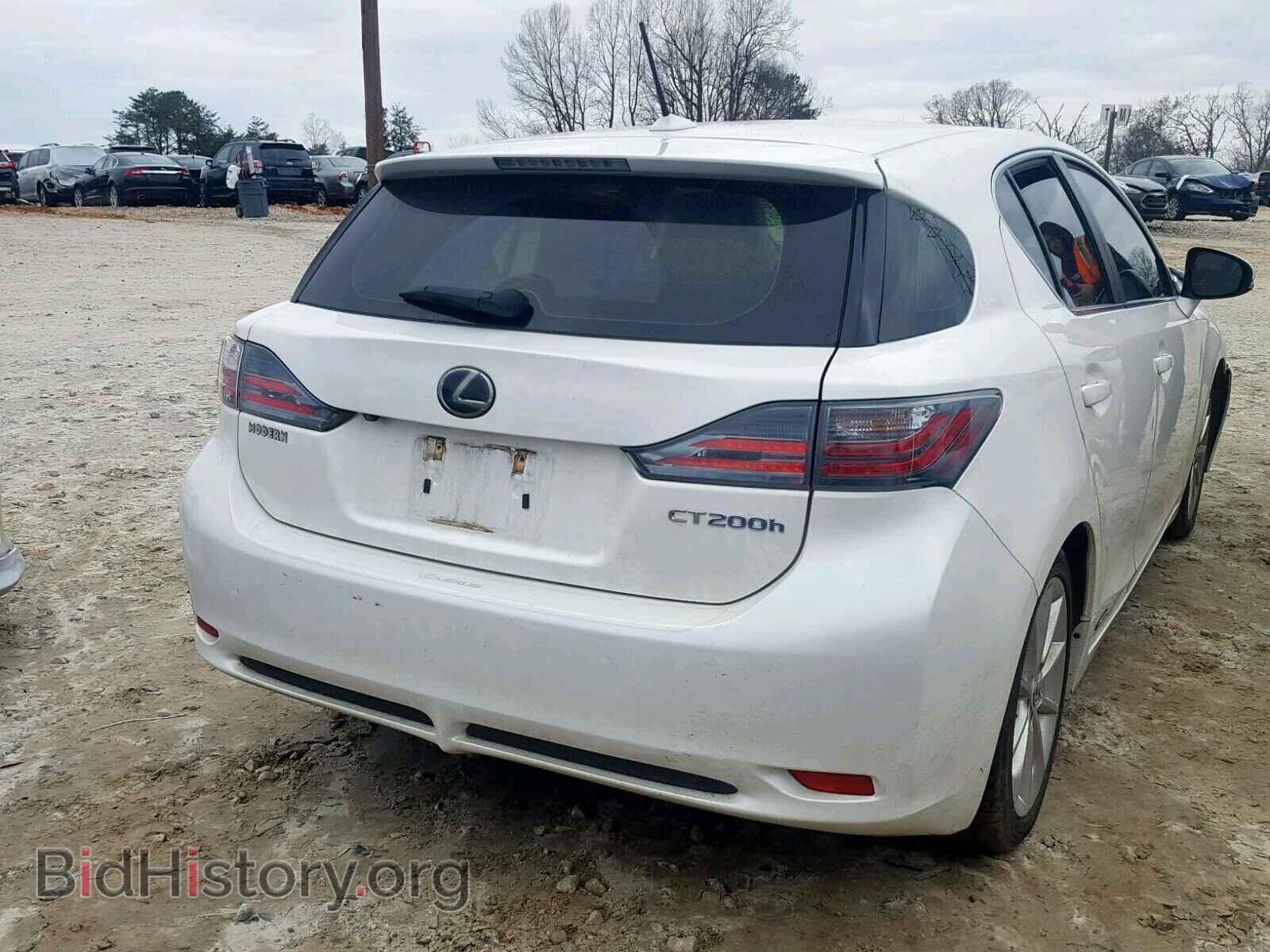 2012 LEXUS CT 200 - VIN: JTHKD5BH7C2095595 - Фото 4