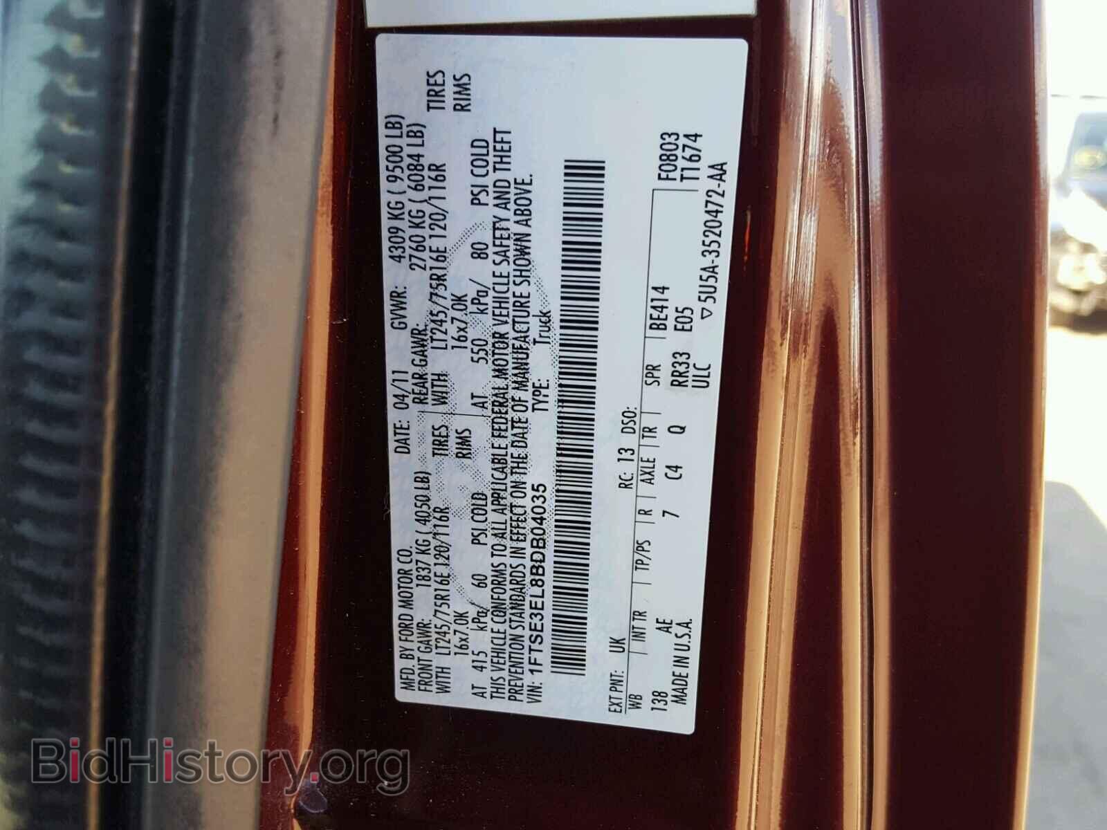 2011 FORD ECONOLINE - VIN: 1FTSE3EL8BDB04035 - Photo 10