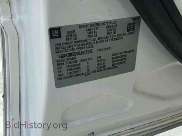 2011 BUICK ENCLAVE - VIN: 5GAKRBED5BJ377945 - Фото 10