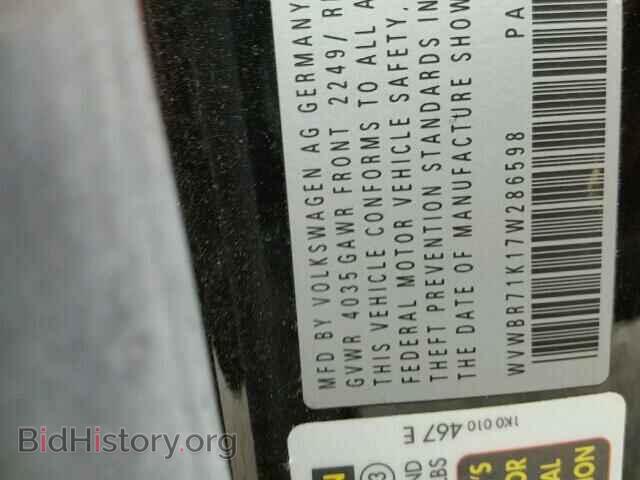 2007 VOLKSWAGEN RABBIT - VIN: WVWBR71K17W286598 - Фото 10