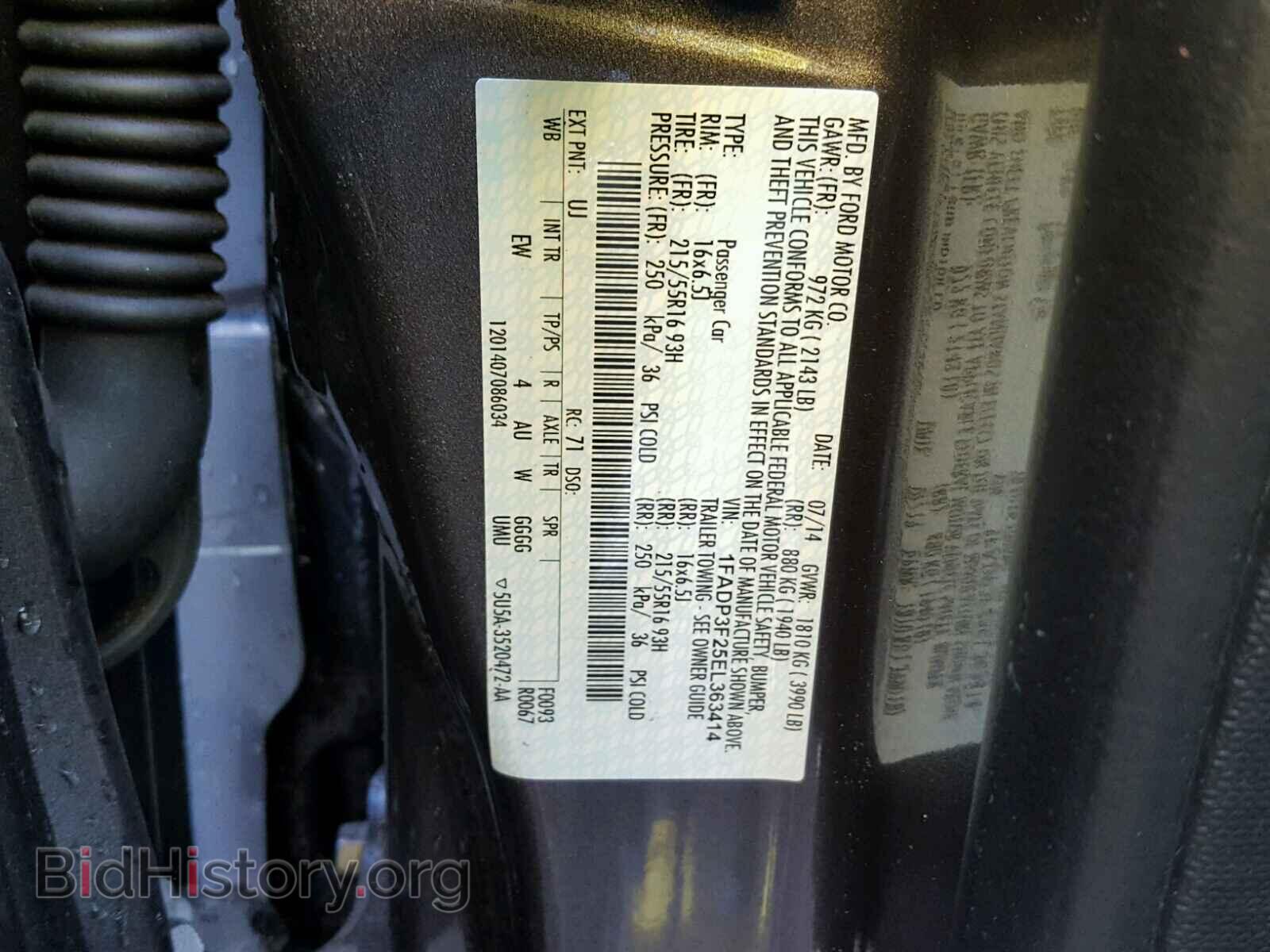 2014 FORD FOCUS - VIN: 1FADP3F25EL363414 - Photo 10