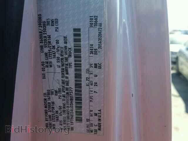 2003 FORD ECONOLINE - VIN: 1FTNE24L03HB07577 - Фото 10
