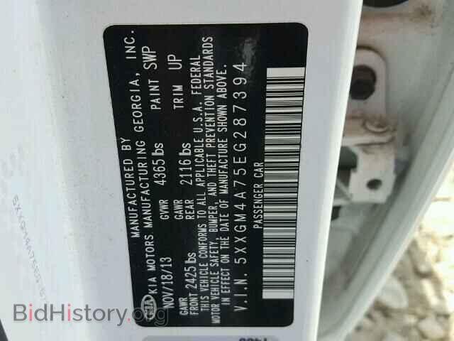 2014 KIA OPTIMA - VIN: 5XXGM4A75EG287394 - Фото 10