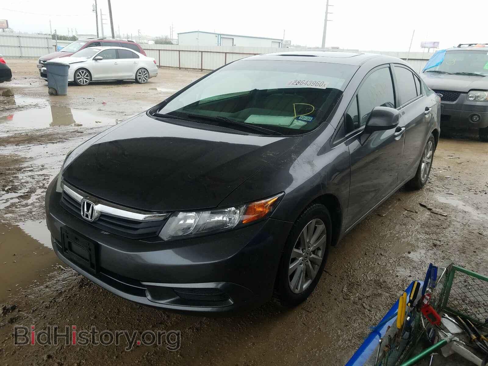 2012 HONDA CIVIC - VIN: 2HGFB2F84CH608361 - Фото 2