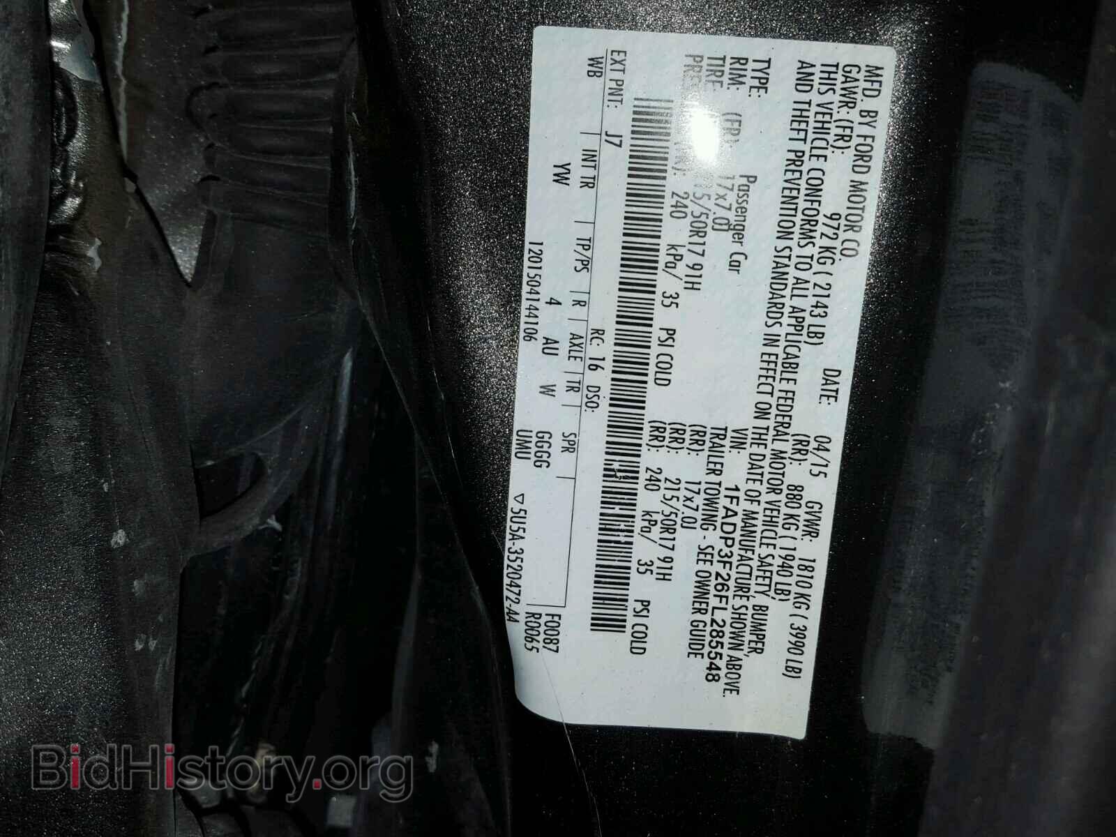2015 FORD FOCUS - VIN: 1FADP3F26FL285548 - Фото 10