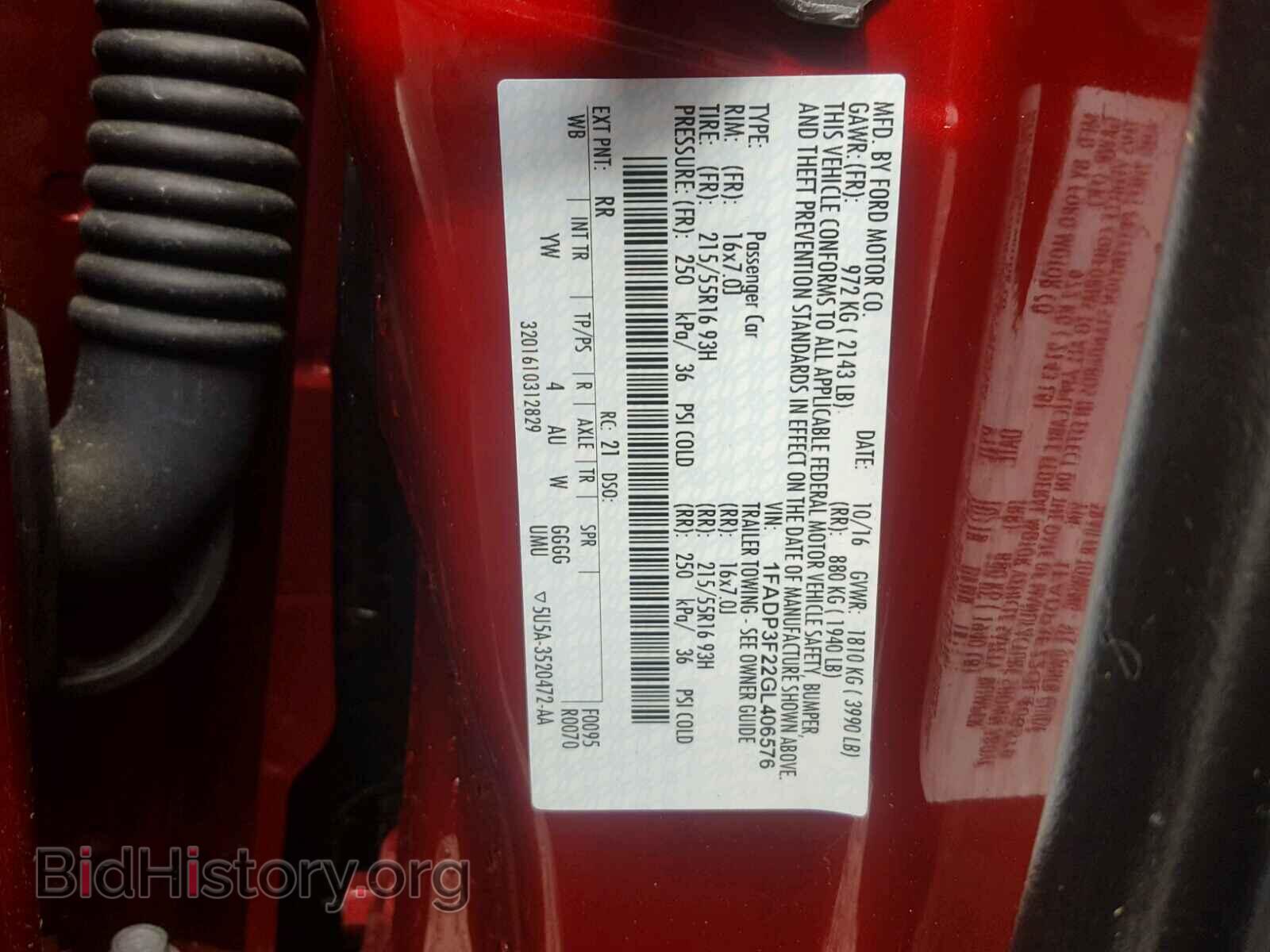 2016 FORD FOCUS - VIN: 1FADP3F22GL406576 - Photo 10
