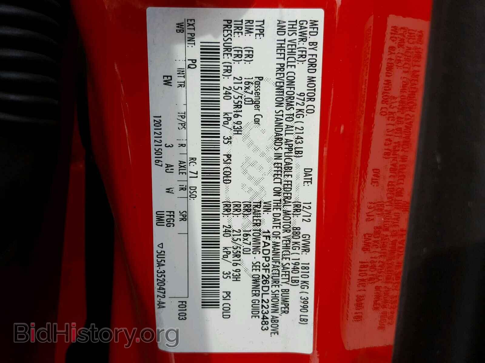 2013 FORD FOCUS - VIN: 1FADP3F26DL223483 - Photo 10