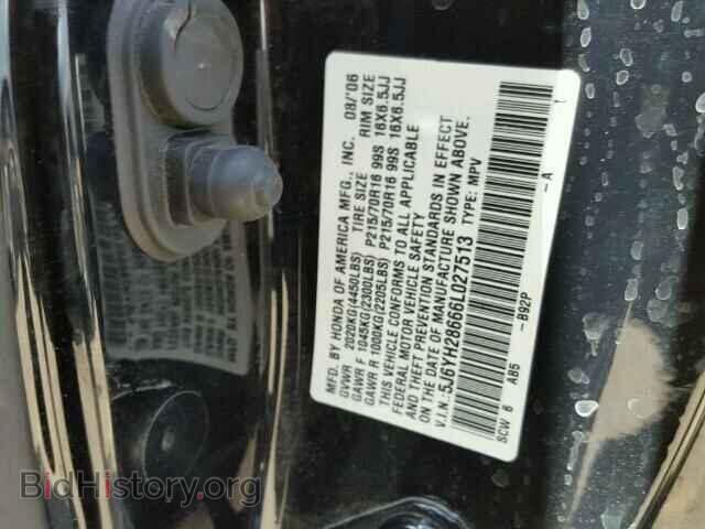 2006 HONDA ELEMENT - VIN: 5J6YH28666L027513 - Фото 9